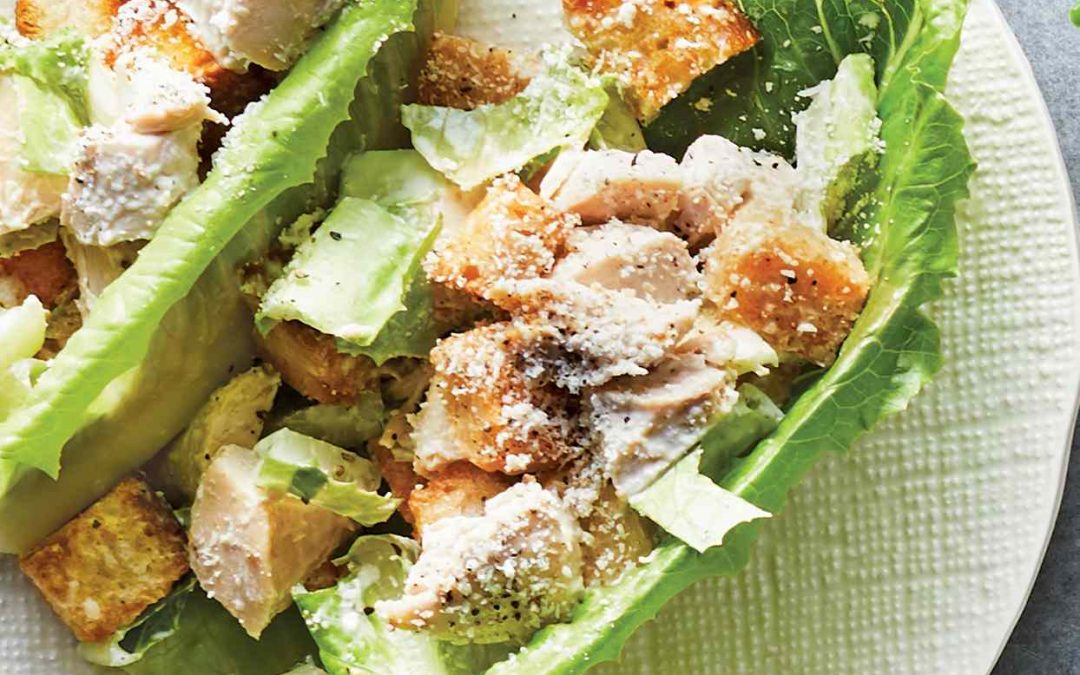 Chicken Caesar Lettuce Wraps