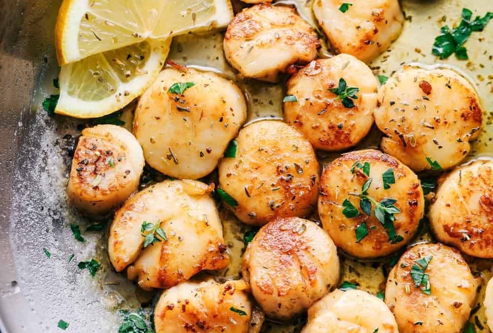 Lemon Garlic Scallops