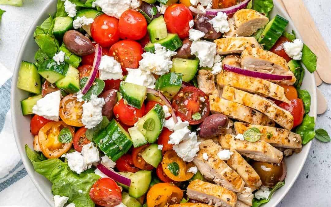 Greek Salad with Chicken